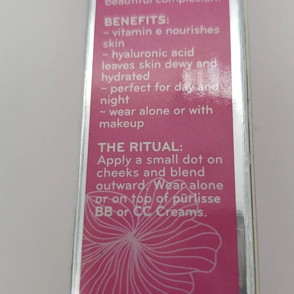 Purlisse BB Cheek Color NIB Sealed in Petal Pink 10ml Retail $18